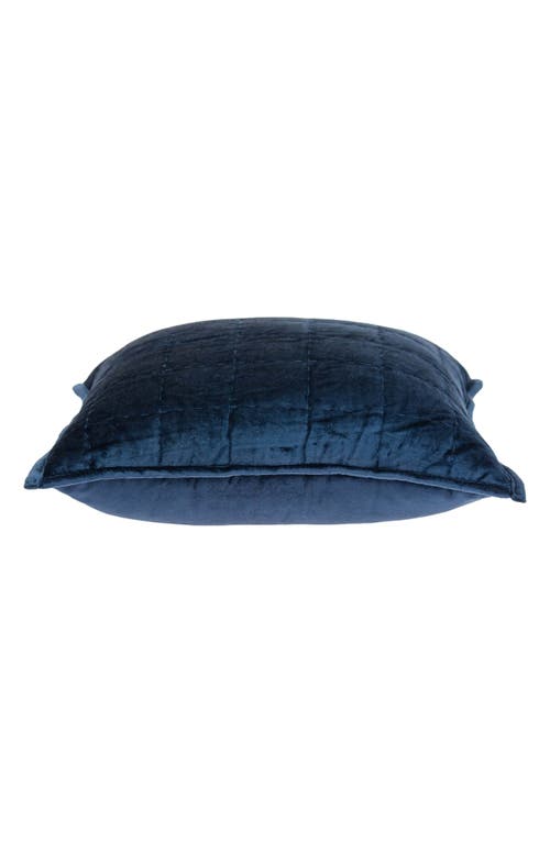 Parkland Collection Balam Solid Throw Pillow In Navy Blue