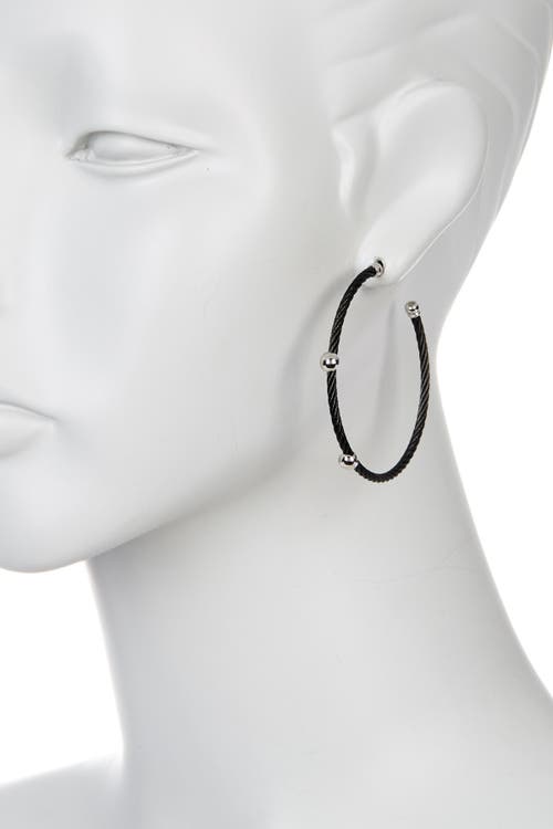 Shop Alor ® Cable Hoop Earrings In 18kt Wg