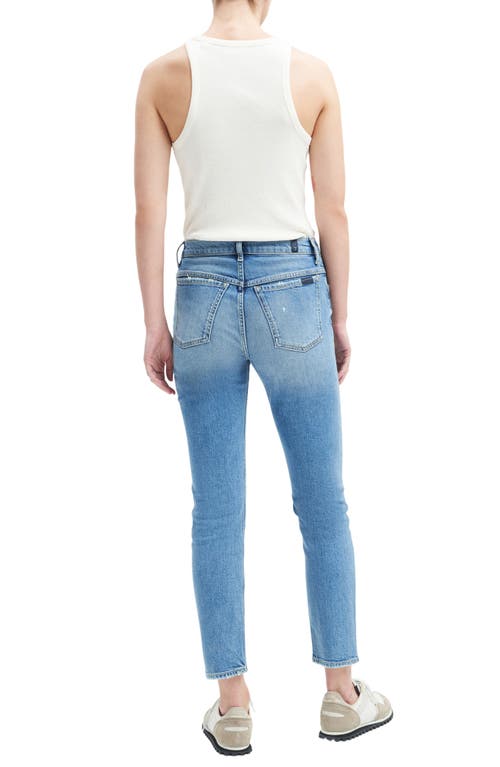 Shop 7 For All Mankind Peggi High Waist Ankle Straight Leg Jeans In Bb Figleaf