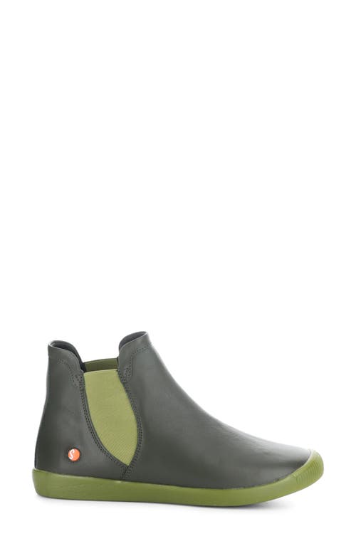 Shop Softinos By Fly London Itzi Chelsea Boot In Military/olive Smooth Leather