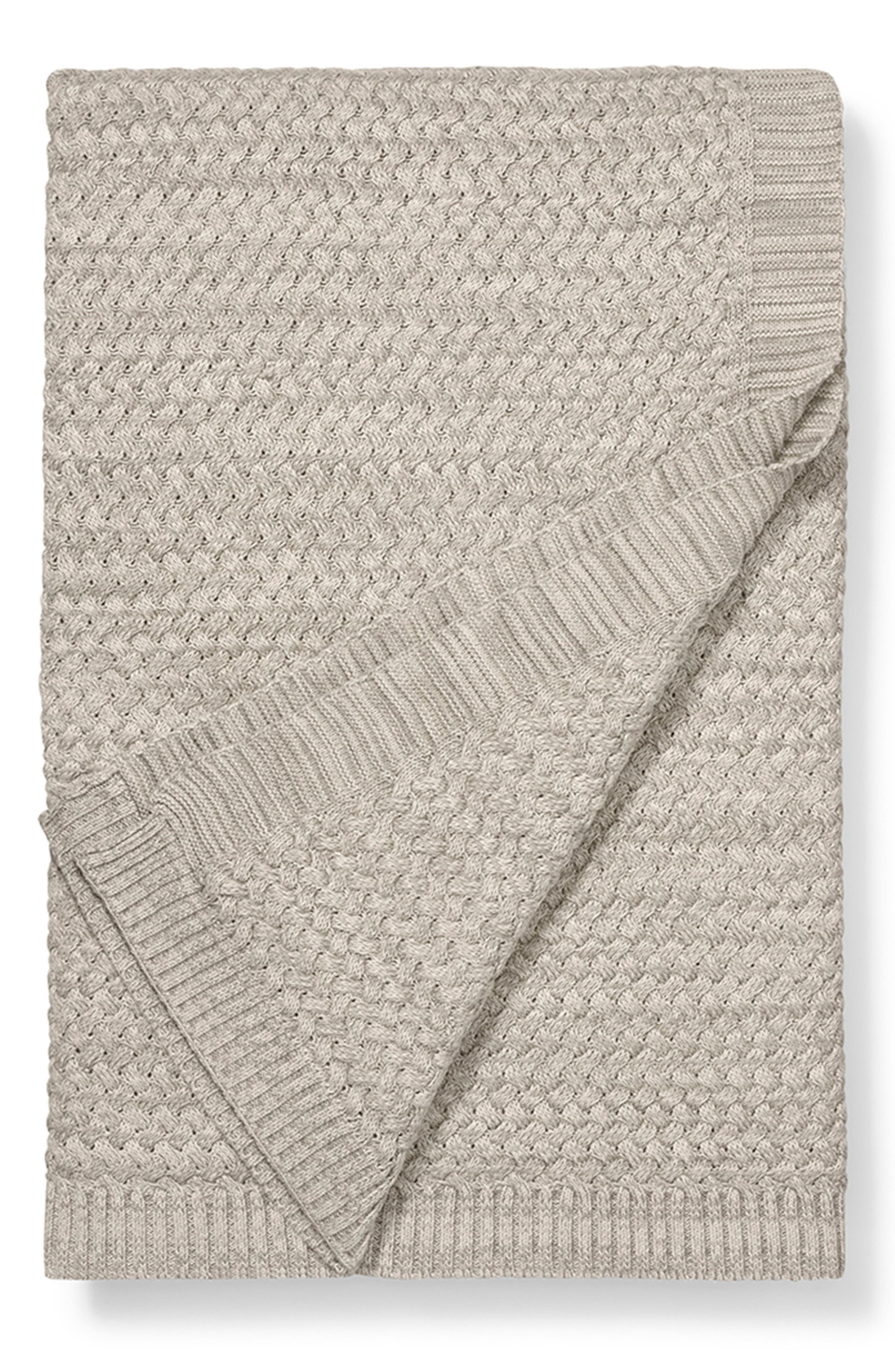 organic chunky knit blanket