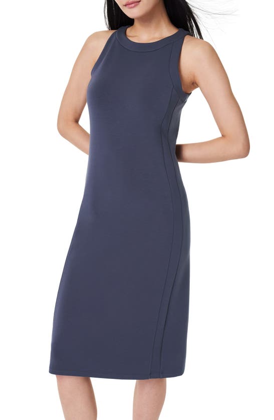 Shop Spanx ® Aire Side Stripe Dress In Dark Storm