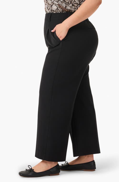 Shop Nic + Zoe Nic+zoe Avenue Wide Leg Ankle Pants In Black Onyx