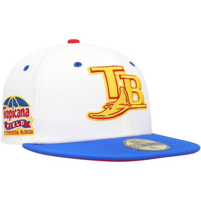 New Era White/royal Tampa Bay Rays Tropicana Field Cherry Lolli 59fifty