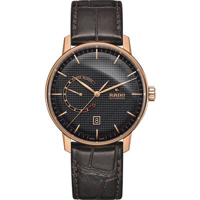 Rado Coupole Classic Automatic Leather Strap Watch, 41Mm