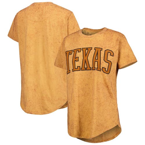Women's Pressbox Texas Orange Texas Longhorns Southlawn Sun-Washed T-Shirt in Burnt Orange