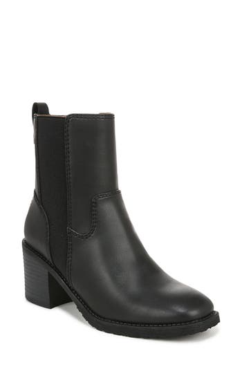 Zodiac Claret Womens Zipper Faux Leather Chelsea Boots In Black