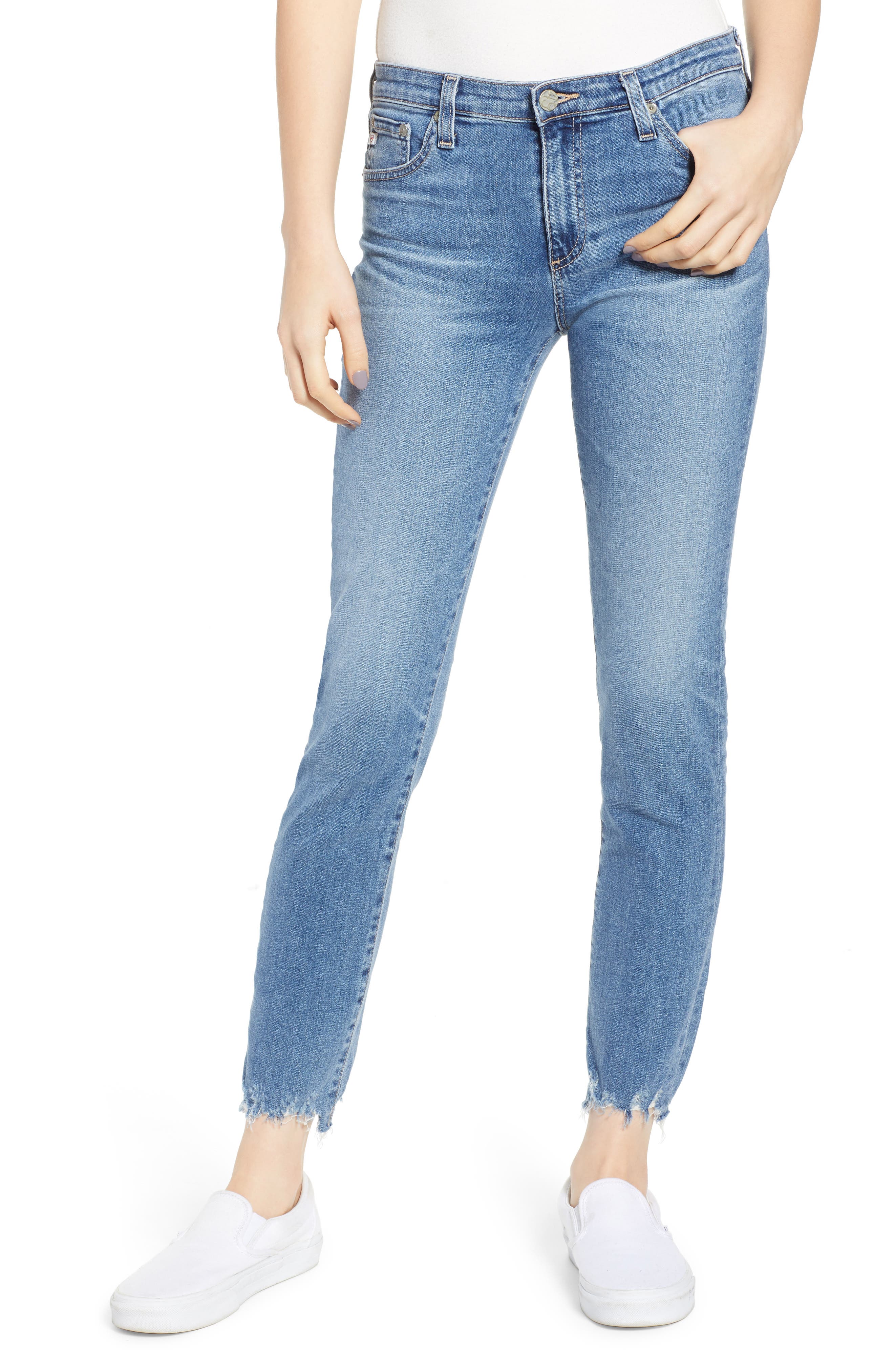 ag frayed hem jeans