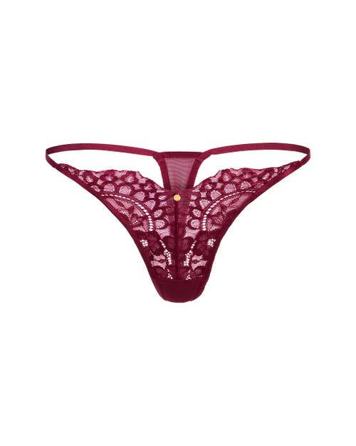 Shop Adore Me Talulah Thong Panties In Dark Purple