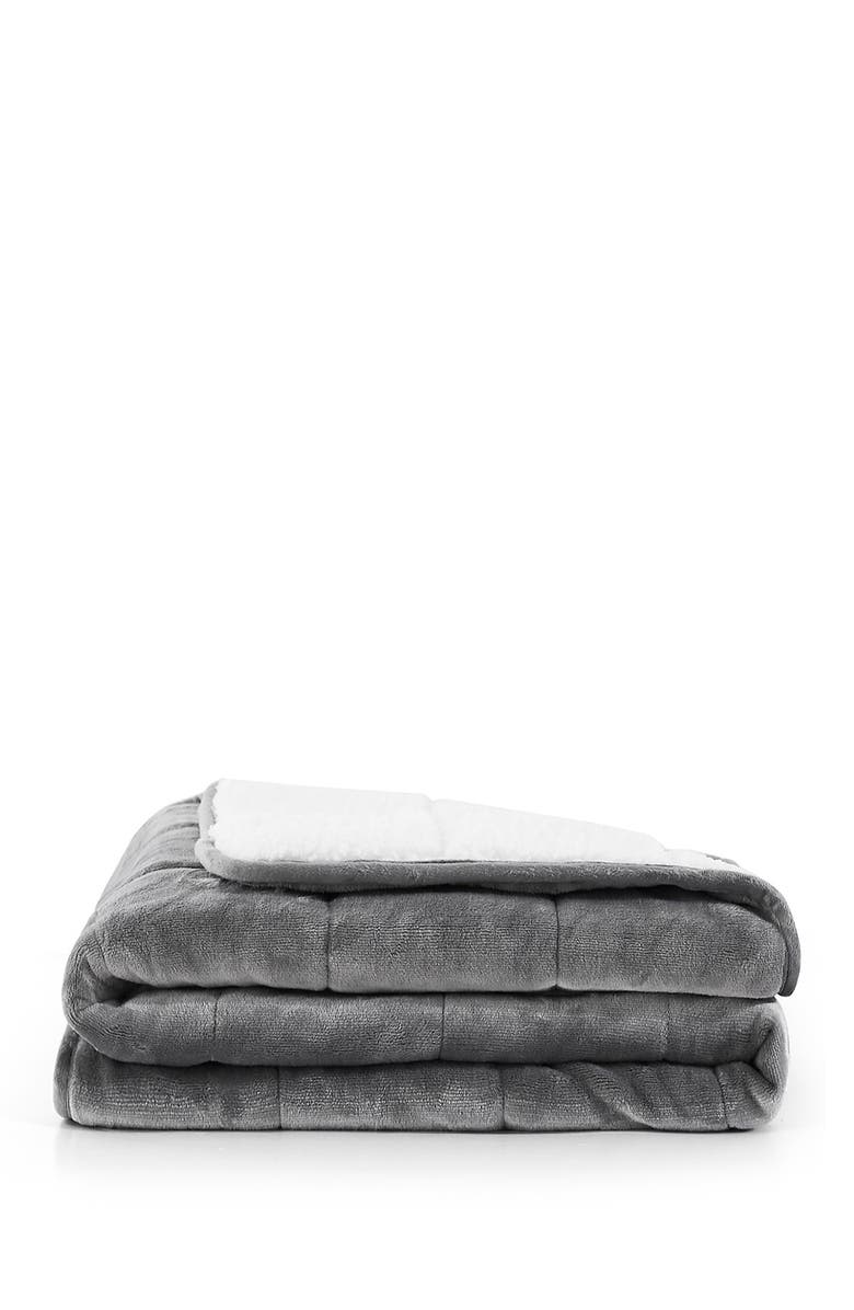 Solid Shiny Velvet Reversible Faux Shearling Weighted Throw Blanket Nordstromrack Solid Shiny Velvet Reversible Faux Shearling Weighted Throw Blanket Nordstromrack
