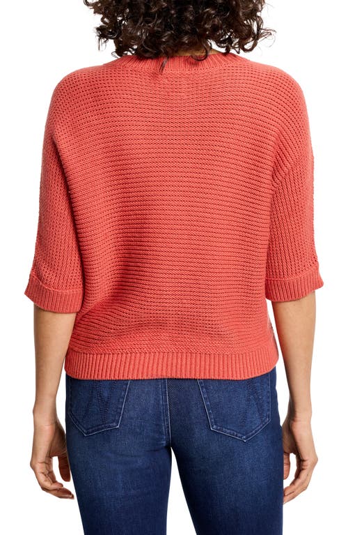 Shop Nic + Zoe Nic+zoe Easy Texture Sweater In Tandoori