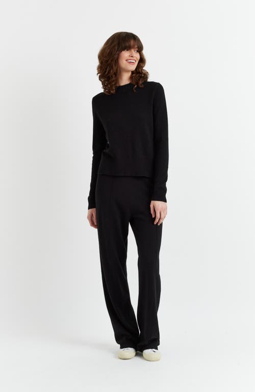 Chinti & Parker Cropped Sweater In Black