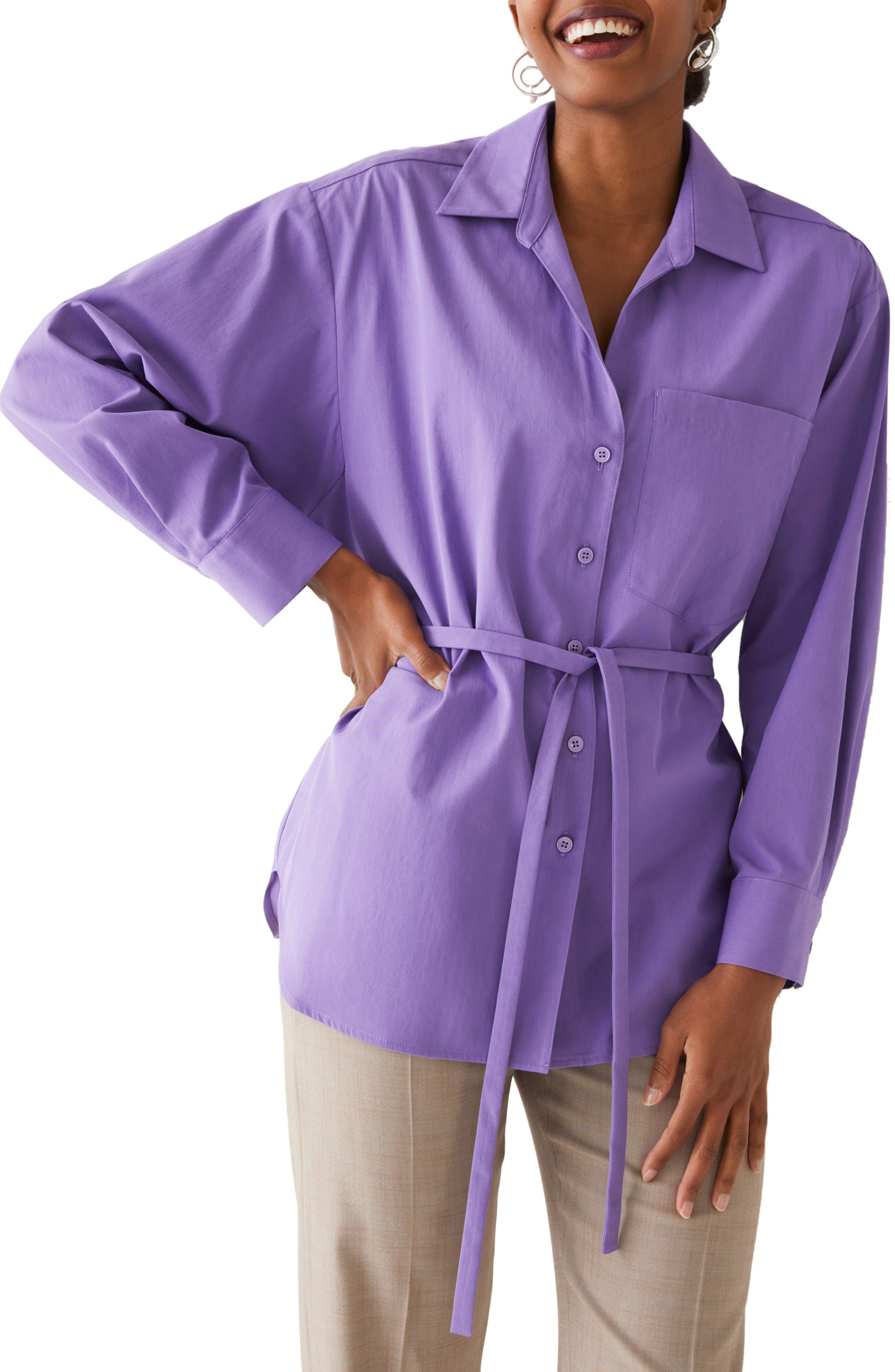 Other Stories & Other Stories Oversize Belted Button-Up Shirt in