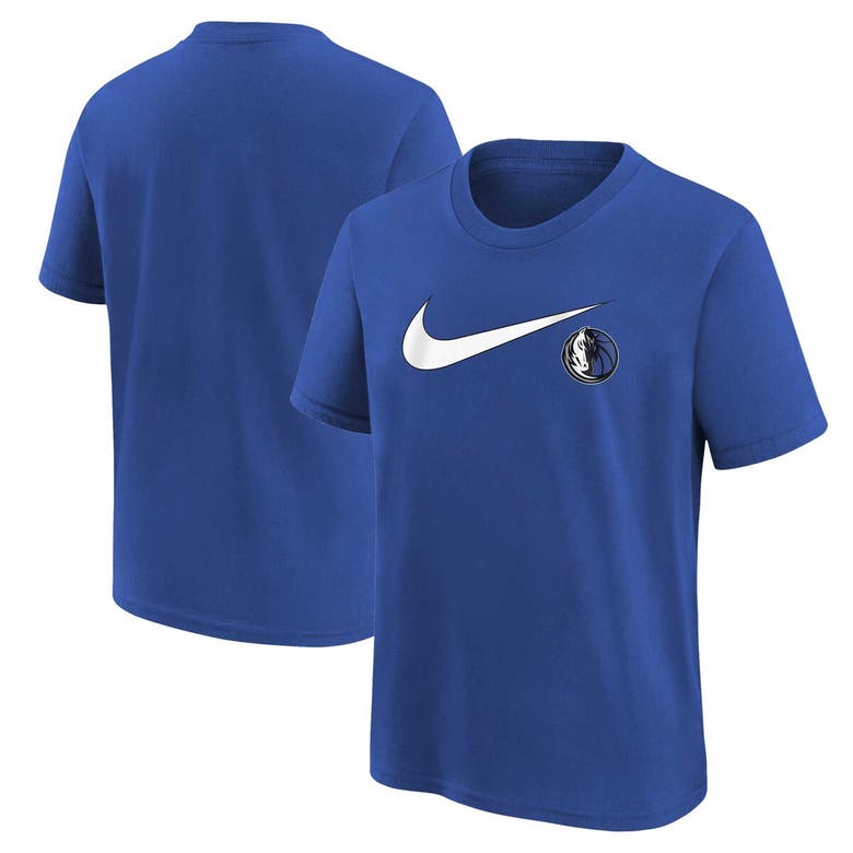 Nike Kids' Youth  Blue Dallas Mavericks Swoosh T-shirt
