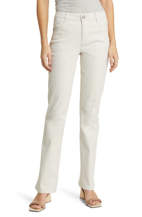 'Ab'Solution High Waist Itty Bitty Bootcut Jeans (Pale Stone) (Nordstrom Exclusive)