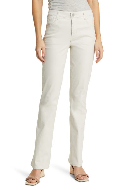 Wit & Wisdom 'Ab'Solution High Waist Itty Bitty Bootcut Jeans Pale Stone at Nordstrom,