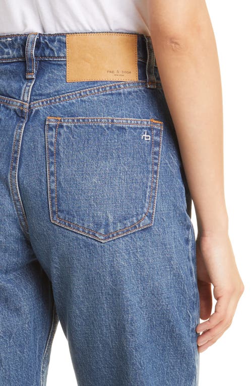 Rag & Bone Alissa High-rise Straight Cropped Denim Jeans In Clover