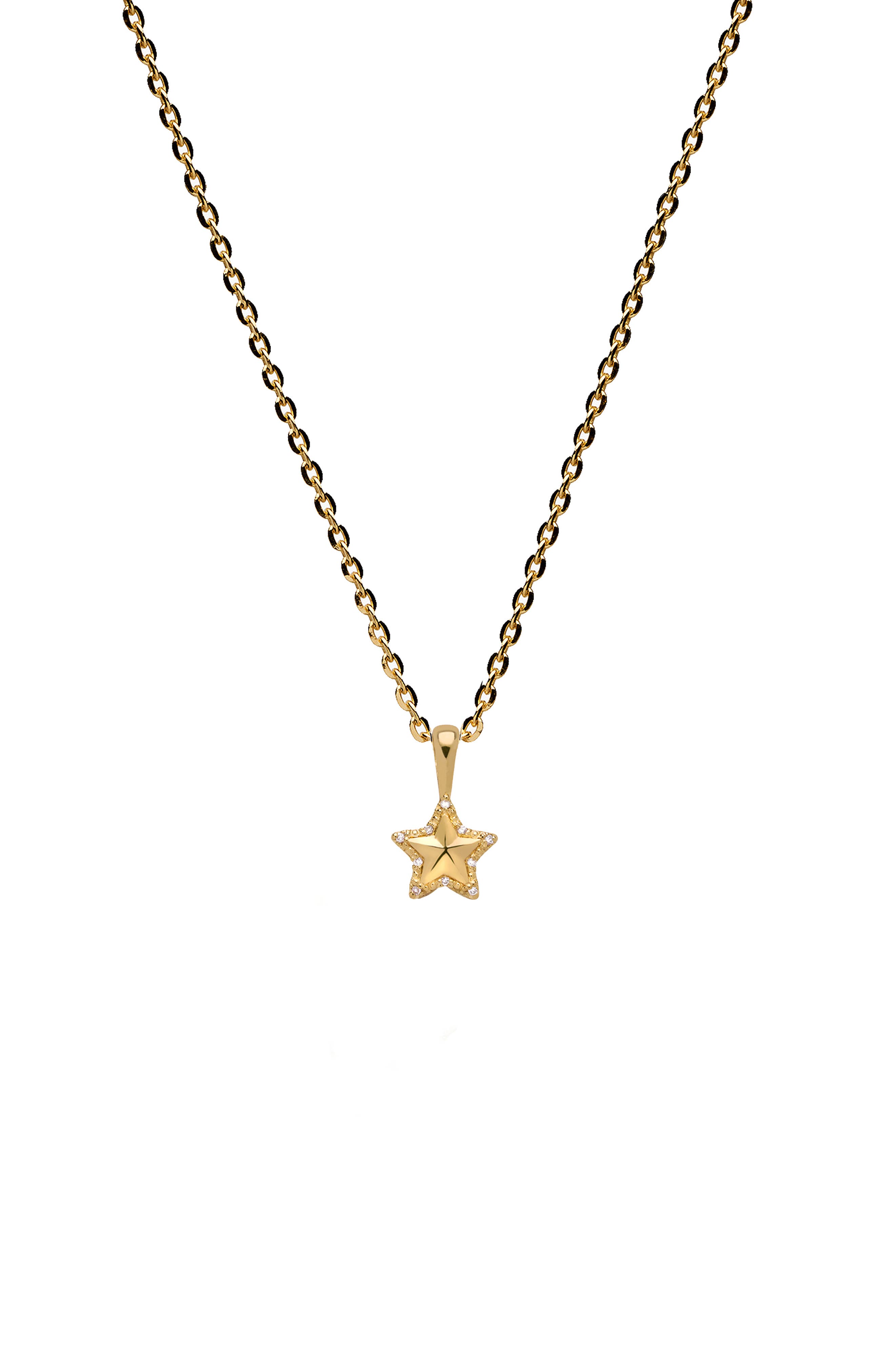 Awe Inspired Diamond Star Necklace 