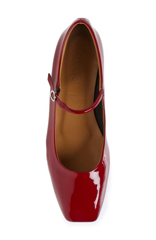 Shop Aeyde Uma Mary Jane Ballet Flat In Cranberry