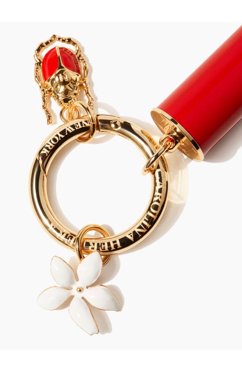 Shop Carolina Herrera The Charm Accessory In Jasmine