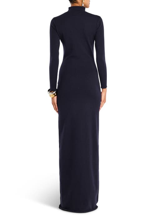 Shop Ser.o.ya Melonie Knit Maxi Dress In Sapphire