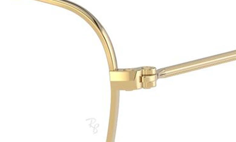 Shop Ray Ban Ray-ban 51mm Optical Glasses In Legend Gold