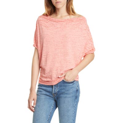 Free People Astrid Convertible Neck Tee, Red