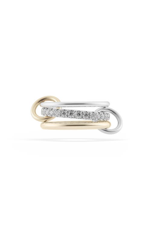Spinelli Kilcollin Petunia Linked Diamond Rings Silver Gold at Nordstrom,
