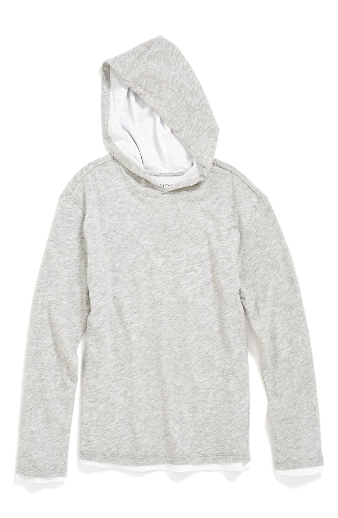 Vince Double Layer Cotton Hoodie (Big Boys) Nordstrom