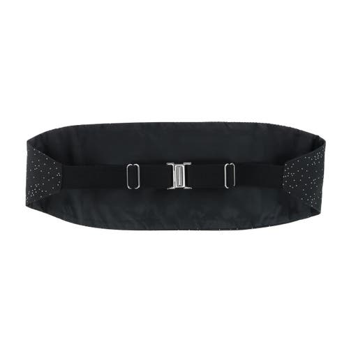 Trafalgar Mystere Metallic Star Light Cummerbund In Black