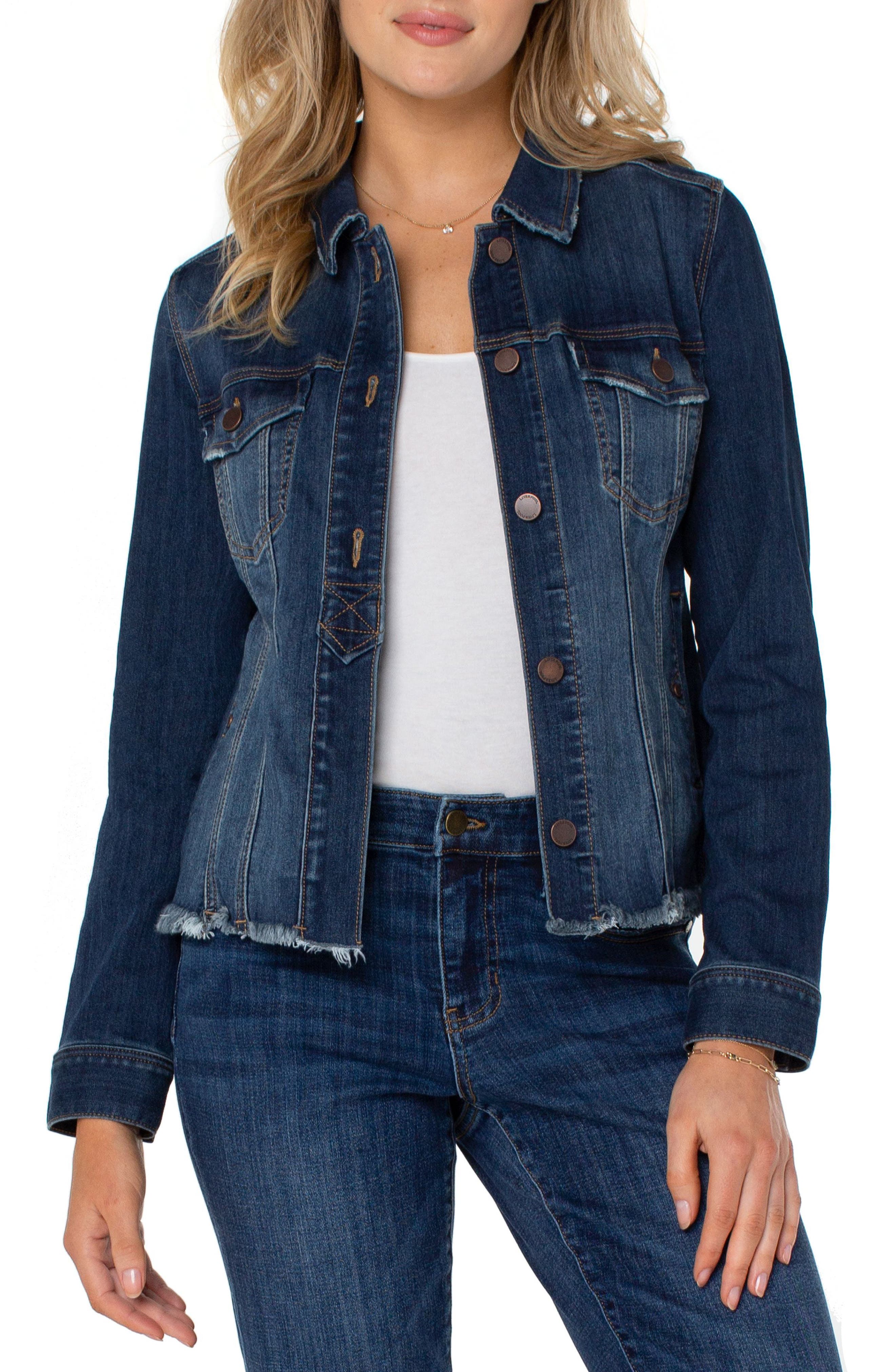 frayed bottom jean jacket