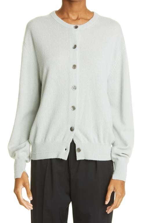 Maria McManus Recycled Cashmere & Cotton Cardigan in Seafoam Green