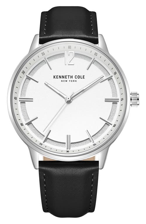 Shop Kenneth Cole Classic Bracelet Watch Gift Set, 45mm In Silver/black