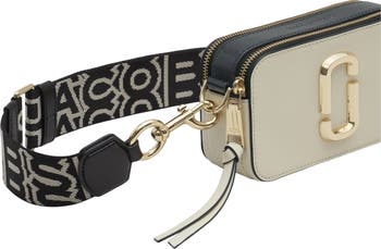 The Snapshot Leather Camera Bag in Neutrals - Marc Jacobs