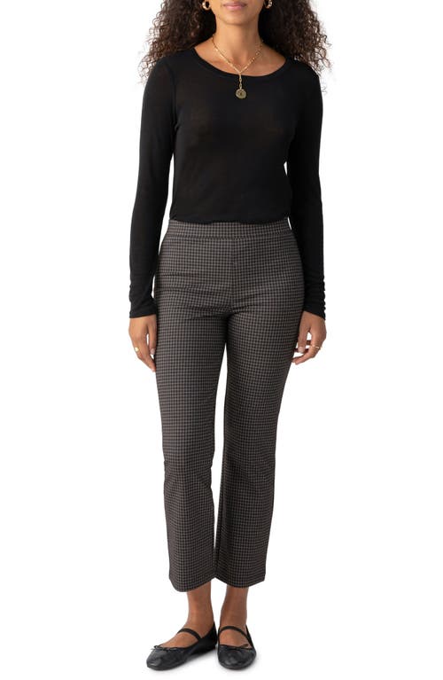 Shop Sanctuary Carnaby Kick Check Crop Pants In Shadow Check