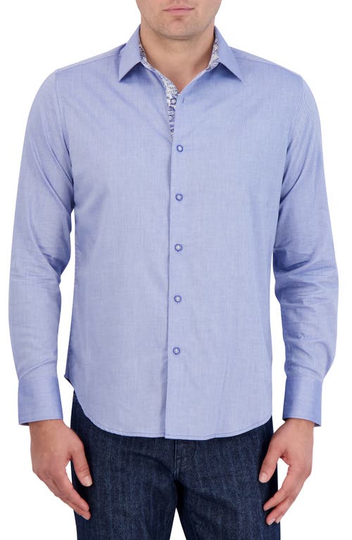 Robert Graham Classic Fit Solid Cotton Button-Up Shirt at Nordstrom,