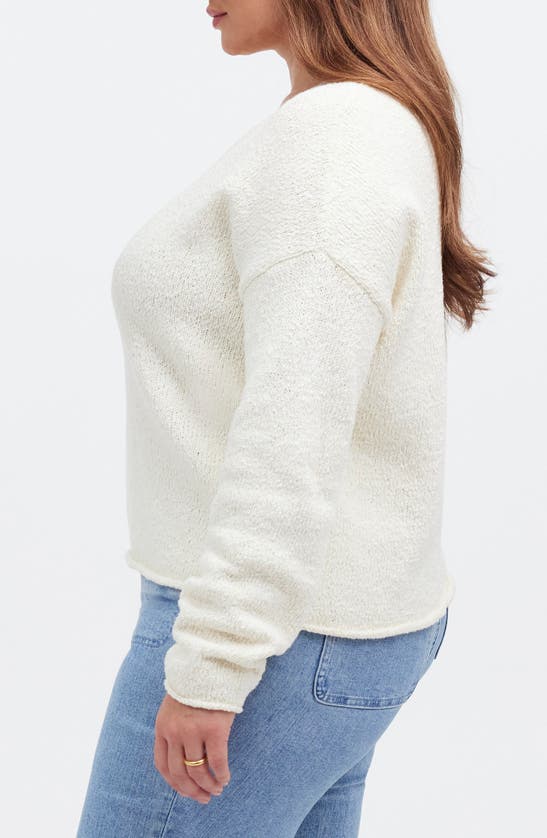 MADEWELL MADEWELL SLUB COTTON V-NECK SWEATER