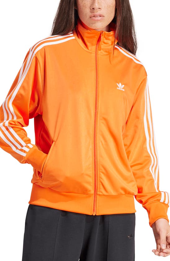 Shop Adidas Originals Adidas Adicolor Firebird Recycled Polyester Track Jacket In Orange