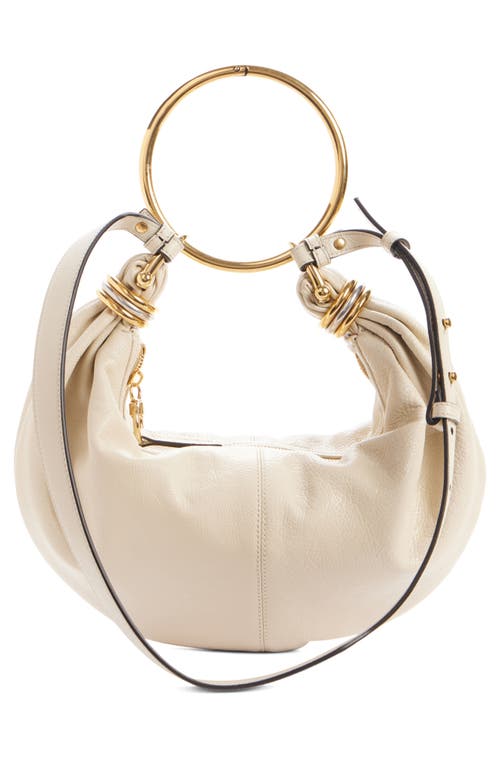 Chloé Small Bracelet Hobo Bag In Beige