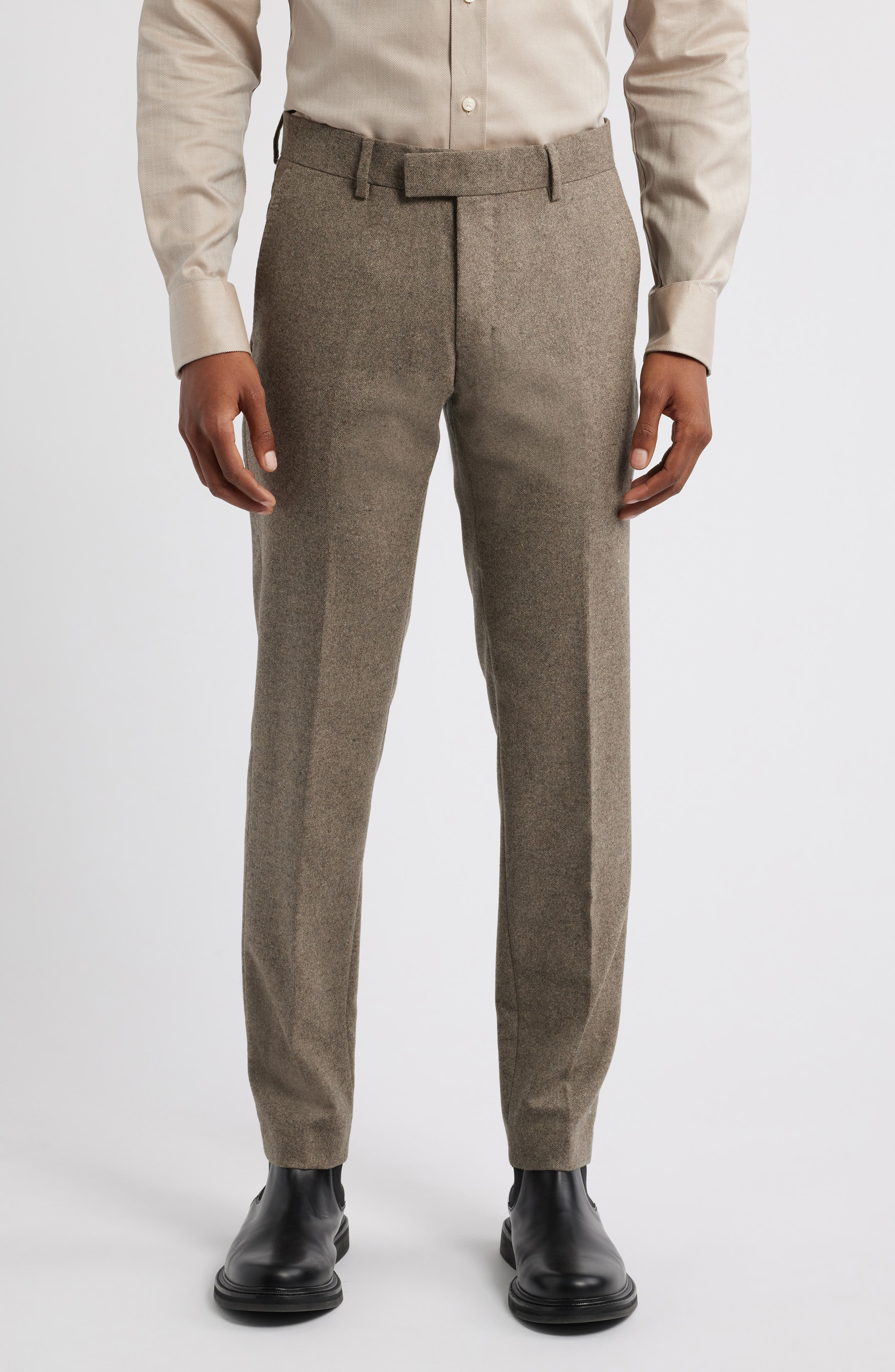 Tiger of Sweden Tenuta Wool Blend Pants in Burlywood 