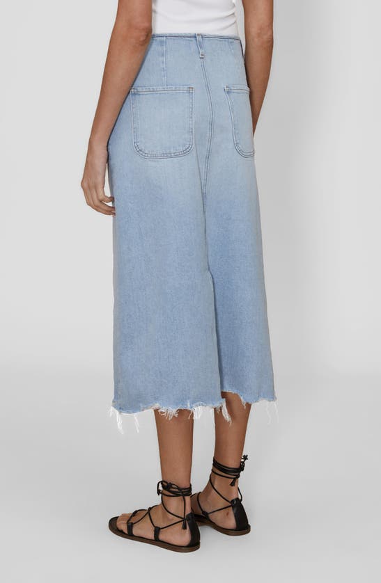 Shop Le Jean Jocelyn Denim Skirt In Field Of Dreams