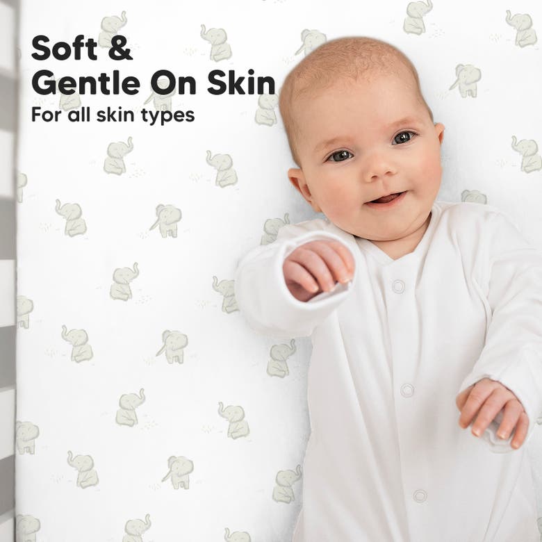 Keababies Soothe Fitted Mini Crib Sheet In Elly
