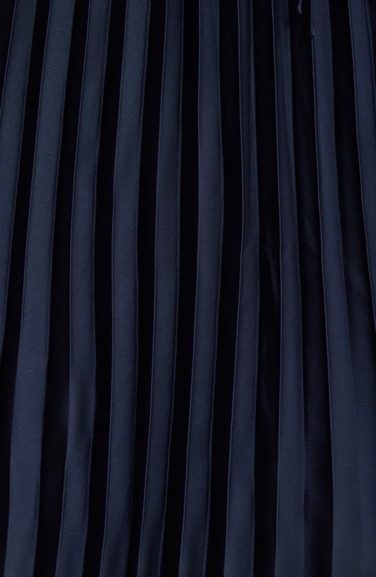 Sam Edelman Sleeveless Pleated Dress In Navy