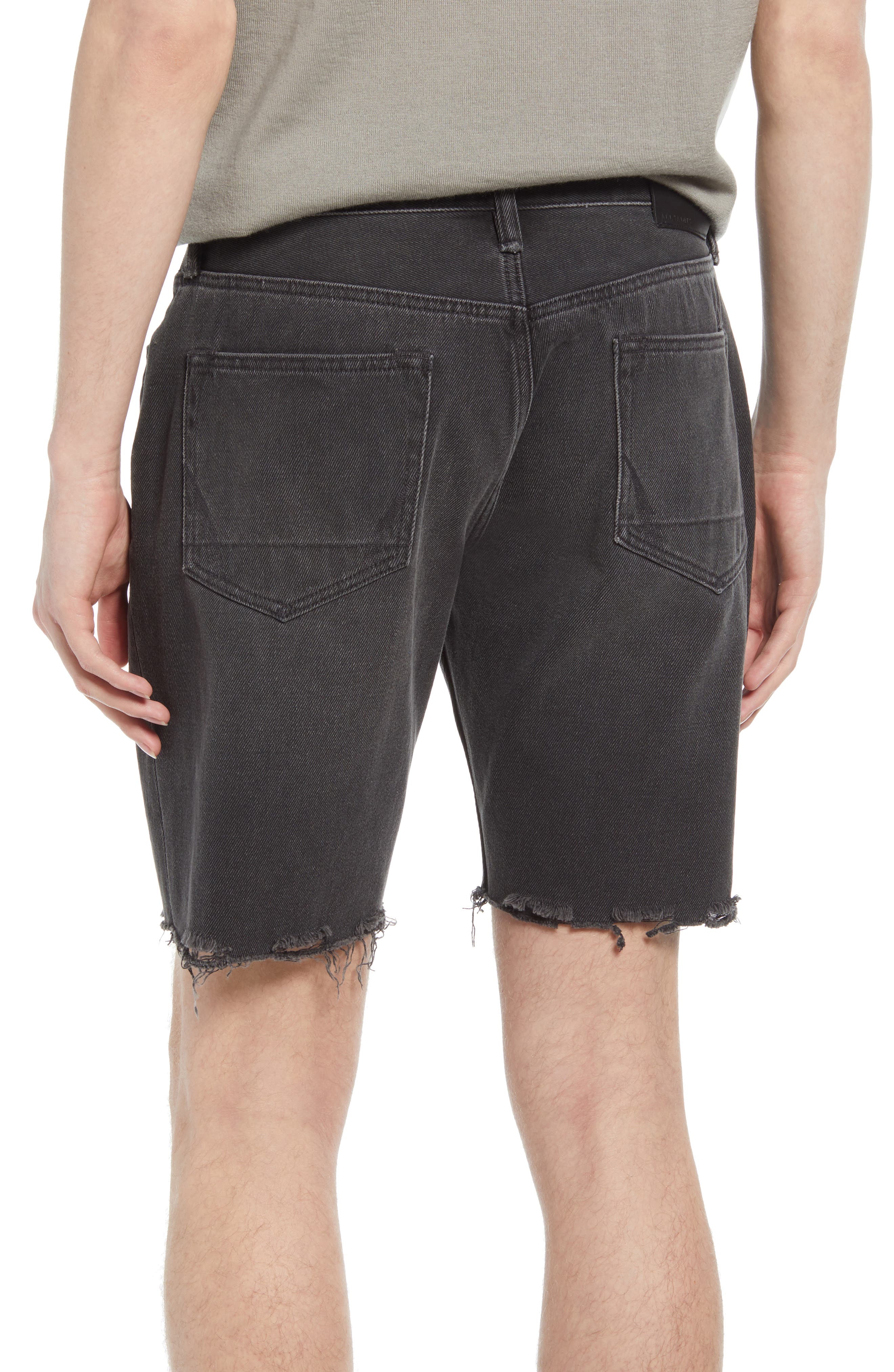 AllSaints Switch Raw Hem Denim Shorts 