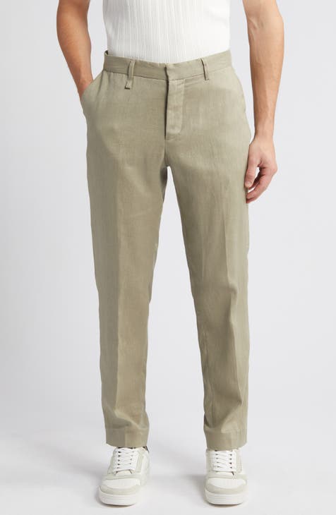 Feternal Linen Clothing For Men Natural Linen Pants For Men Contemporary  Comfortable Quality Soft Linen Pocket Color Trousers mens cargo  pants 
