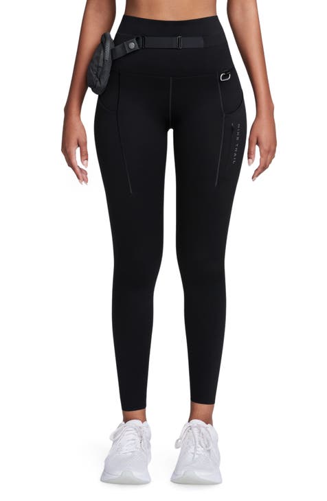 NWOT Nike Sport Casual Varsity Leggings. Size L  Nike women leggings,  Sportswear leggings, Black workout leggings