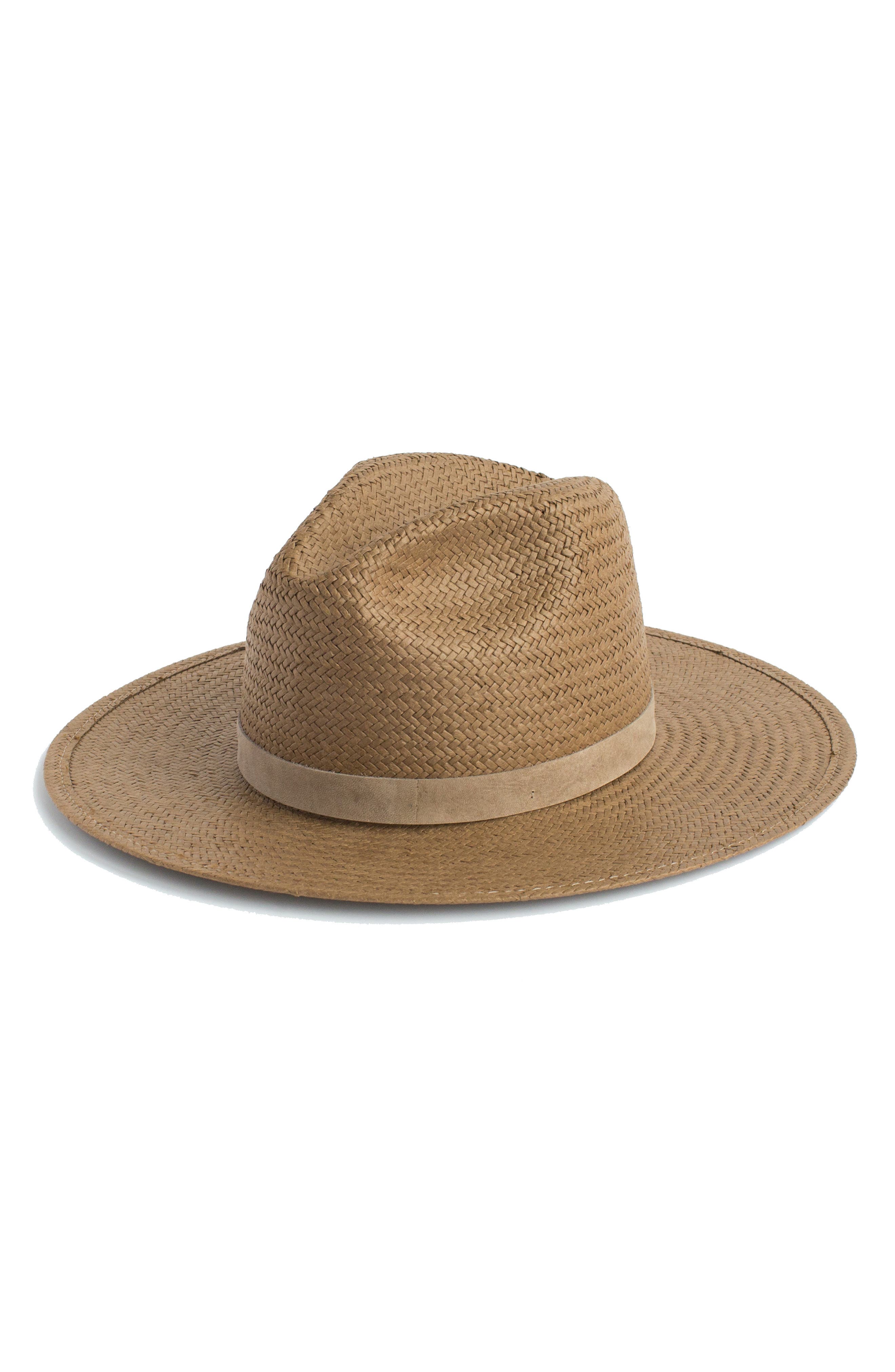 Janessa Leone Adriana Packable Straw Fedora