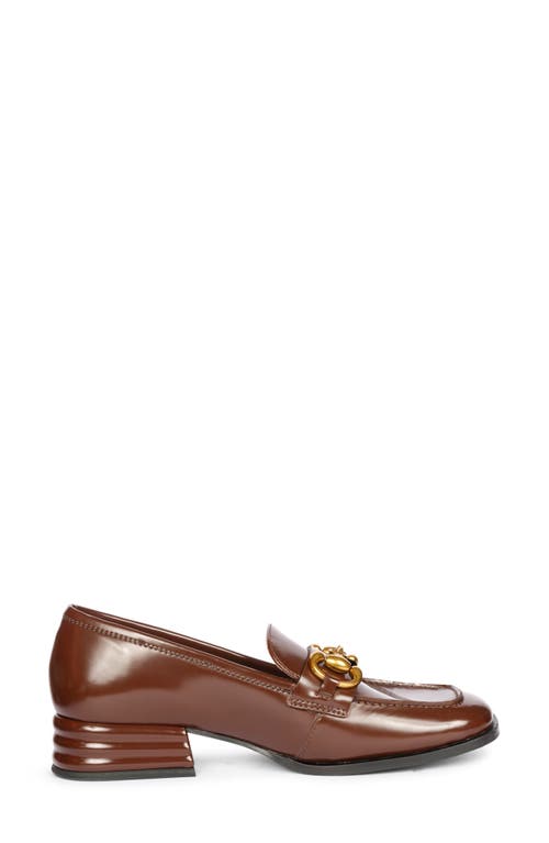 Shop Saint G Cosmos Bit Loafer Pump In Chocolate