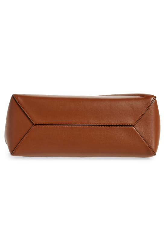Shop Mulberry Micro M Zipped Leather Top Handle Bag In Bright Oak