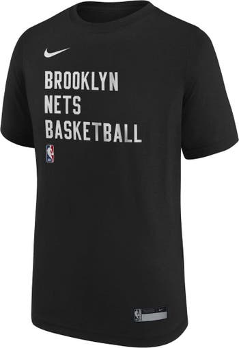 Brooklyn Nets Nike Youth Team Essential Practice Performance Long Sleeve T- Shirt - Black